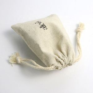 Custom Printed Cotton Linen <b>Pouch</b> Candle Tea Coffee <b>Drawstring</b> Linen Bags - Product Image 5