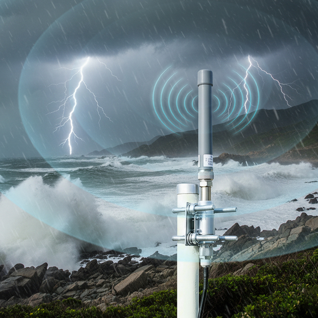 Fiberglass OMNI Commercial Grade VHF Marine Antenna for Ships Boats and Coastal Base Stations