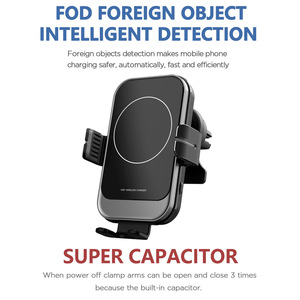 Productos de tendencia 2025 recién llegados <span class=keywords><strong>Sensor</strong></span> automático de doble bobina 15W cargador inalámbrico de coche rápido para <span class=keywords><strong>iPhone</strong></span> Samsung Z Flip - Product Image 4