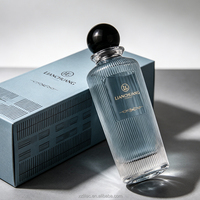 Flacon de parfum de luxe avec bouchon à bille, flacon en verre transparent de 100 ml et boîte disponibles, échantillons gratuits disponibles