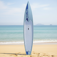 Planche de paddle gonflable personnalisée en drop stitch pour lacs et rivières, unisexe, avec aileron long, durable et haute résistance, Guangdong