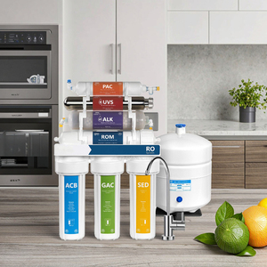 Sistema di <span class=keywords><strong>Osmosi</strong></span> <span class=keywords><strong>Inversa</strong></span> ad Alte Prestazioni Purificatore d'<span class=keywords><strong>Acqua</strong></span> a 5-7 Stadi con Pompa e Lavaggio Manuale - Product Image 1