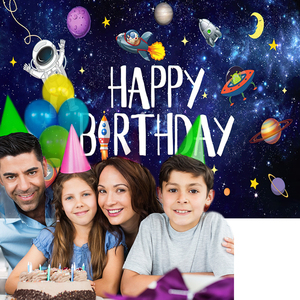 Fondo <span class=keywords><strong>de</strong></span> fotografía <span class=keywords><strong>de</strong></span> <span class=keywords><strong>feliz</strong></span> <span class=keywords><strong>cumpleaños</strong></span> del espacio exterior astronauta cohete telón <span class=keywords><strong>de</strong></span> fondo Banner foto <span class=keywords><strong>de</strong></span> fondo para <span class=keywords><strong>cumpleaños</strong></span> <span class=keywords><strong>de</strong></span> niños - Product Image 6