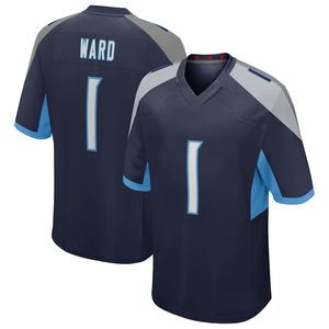 テネシー・タイタンズのアメリカンフットボールジャージを卸売価格で安く販売 # 1病棟 # 98 ジェフリー・シモンズ # 9番 スティーブ・マクネアール ジャージ フットボールシャツ - Product Image 3