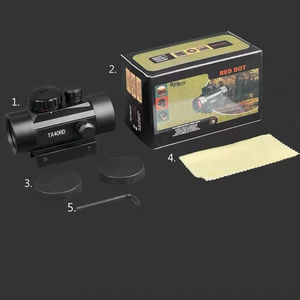 Accessoires de tir, lunette tactique compacte en alliage d'aluminium 1x40, optique de visée à point rouge MOLLE - Product Image 2