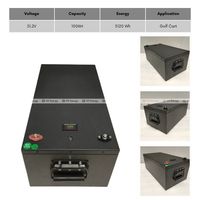 Batterie de voiturette de golf électrique haute capacité 48V 51.2V 100AH 200AH 300AH