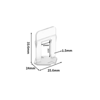Système de nivellement de carreaux en plastique/Clips et cales Nivellement de carreaux en céramique/cales de carreaux 100pcs système de nivellement de carreaux