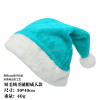 Chapeau de Père Noël en velours classique RTS pour enfants pour les fêtes costumées de Noël, la décoration de la maison et du jardin et les cadeaux - Direct usine