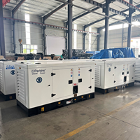 Groupe électrogène diesel silencieux remanufacturé 200 KVA résistant aux hautes températures, avec capot insonorisé tropicalisé, pour le Moyen-Orient