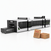 Ligne de fabrication de cartons en ligne, machine automatique de formage, d'impression et de découpe de boîtes en carton ondulé