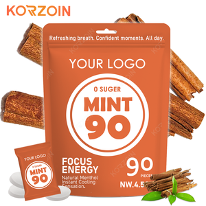 Permen Karet OEM PRIVATE LABEL CUSTOM ENERGY & FOCUS KALENSIATIN TINGGI DENGAN XYLITOL & L THEANINE & KALENSIATIN & VITAMIN B12 & VITAMIN B6 - Product Image 1