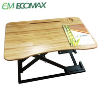 Bureau d'ordinateur en bambou Lit de petit déjeuner Bureau d'ordinateur portable en bambou 100% Meubles en bambou modernes et solides de toutes tailles