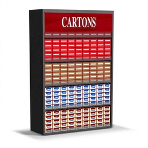 cigarette display <b>Acrylic</b> Floor Display For Cigarette Products Promotion - Product Image 1