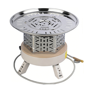 STARCAMP 2800W Cuisinière de camping portable pliable en acier inoxydable à gaz, grande puissance, coupe-vent, allumage manuel, <span class=keywords><strong>butane</strong></span>/propane - Product Image 2