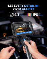 Endoscope 1080P avec objectif de 3,9 mm, câble flexible de 1,5 m, étanche IP67, pour l'inspection et l'entretien des moteurs automobiles
