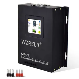 WZRELB 60A MPPT regolatore di carica solare 12V/24V/48V Auto 18V/36V manuale Max PV 170V Controller del pannello solare con Touch Screen LCD