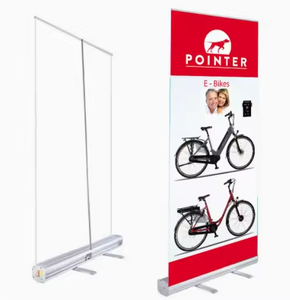 Expositor Retráctil de Aluminio con Logotipo Personalizado, Portátil, 80x200cm, para Eventos Deportivos al Aire Libre, Impresión Digital - Product Image 1