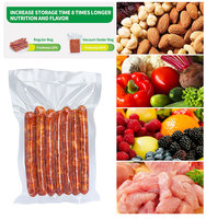 Sacs sous vide pour aliments en nylon gaufré personnalisés, grands, transparents, texturés, en rouleau, pour l'emballage