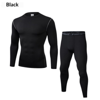 Combinaison de sport pour homme : compression ajustée, haute élasticité, séchage rapide, couche de base respirante pour le basketball, le football