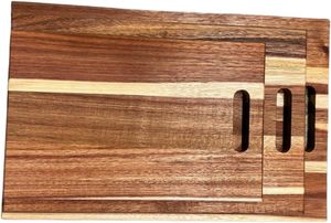 Planche à découper rectangulaire de haute qualité, écologique, durable, en bois de bouleau de 2 cm d'épaisseur, non toxique, facile à nettoyer, taille personnalisable - Product Image 3