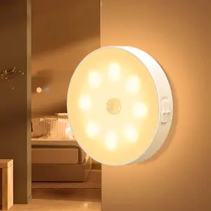 Howlighting mıknatıs USB şarj edilebilir indüksiyon gece lambası LED kabine hareket sensörü gece lambası