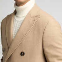 Veste chaude à double boutonnage de haute qualité pour hommes, manteau d'affaires boutonné avec fonction imperméable
