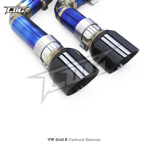 Systèmes d'échappement Catback en titane OEM pour VW GOLF R/MK8/8R 2.0T 2020-2024 Pièces détachées automobiles de silencieux de tuyau d'échappement de voiture de sport de course - Product Image 6