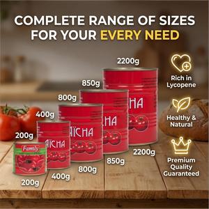 Pâte <span class=keywords><strong>de</strong></span> Tomate <span class=keywords><strong>de</strong></span> Qualité Supérieure en Conserve 2200g x 6 Boîtes Prix Imbattable Garanti - Product Image 5