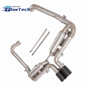 Système d'échappement Catback à soupapes FlowTech T304 en acier inoxydable avec télécommande pour Porsche 718 Boxster Cayman 2.0T - Product Image 6