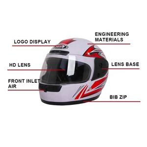 Chất Lượng Cao Đầy Đủ Mặt Xe Máy Mũ Bảo Hiểm Bảo Vệ Ngoài Trời Scooter An Toàn Bánh Cho Bốn Mùa Cưỡi - Product Image 4