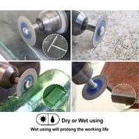 Lame de scie diamantée mini 30/40/50 mm pour gravure, disque de découpe pour marbre, outils de coupe pour carrelage avec tige de 6 mm pour verre et jade