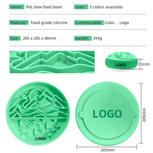 Tazón Personalizado para Perros con Cuatro Diseños, Tazón de Alimentación Lenta, Apto para Lavavajillas y Microondas, Tazón de Silicona con Diseño Antideslizante - Product Image 4