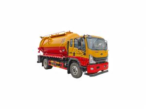 รถบรรทุกถังสุญญากาศ SINOTRUK 6 ล้อ ขนาด 12-14 ลูกบาศก์เมตร พร้อมช่องเก็บของแบบกำหนดเอง ขับเคลื่อนด้วย PTO พร้อมปั๊มเจ็ทและปั๊มสุญญากาศ สำหรับทำความสะอาดตะกอนในเขตเทศบาล - Product Image 1