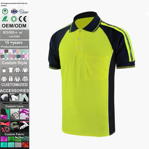 High Quality 100% Polyester Custom Embroidered Logo Cool Breathable Quick Dry Men's <b>Button</b>-<b>Up</b> Solid Color <b>Short</b> <b>Sleeve</b> <b>Shirt</b> - Product Image 1