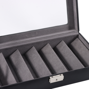 Boîte de présentation de lunettes de soleil Pop en matériau PU durable personnalisable avec <span class=keywords><strong>logo</strong></span> en relief à coutures contrastées pour le stockage et l'étui de lunettes - Product Image 3