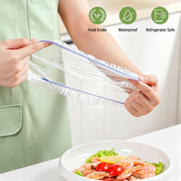 Film étirable souple en PEHD de qualité alimentaire, jetable, 100 pièces, 52 cm, pour couvrir les aliments (sandwichs, salades), moulé par soufflage