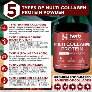 Private Label <b>Collagen</b> <b>Peptides</b> <b>Powder</b> Drinks Types 1 and 3 for Skin,Hair and Nails Hydrolyzed <b>Collagen</b> <b>Powder</b> - Product Image 4