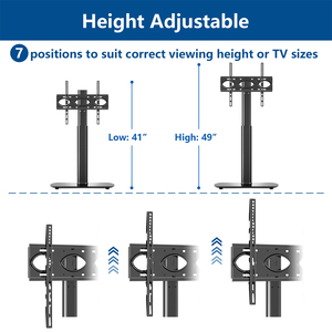 Meuble TV au sol Offre Spéciale avec verrouillage de sécurité pour télévision de taille moyenne Base en verre trempé haut de gamme avec <span class=keywords><strong>pieds</strong></span> antidérapants Support TV - Product Image 4