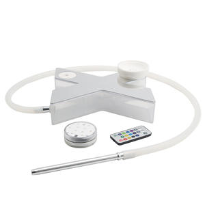 Chicha manuelle en forme de X avec lumière LED, vente en gros, chicha arabe en acrylique, nouveau design créatif, ensemble de chicha pour bar - Product Image 5
