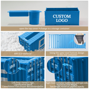 Hapap-lloyd nhựa lưu trữ hộp mô hình quy mô 1:35 vận chuyển container o.a.s nhà máy tùy chỉnh chủ bút mô hình - Product Image 4