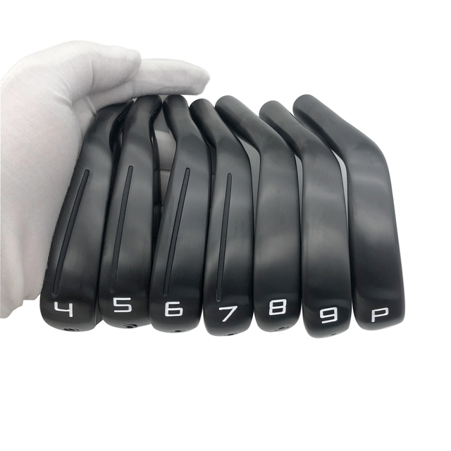 Set of Golf Iron Right Handed Golf Clubs Stainless Steel Black Irons for Right Hand Users #4-P Forged Iron Heads