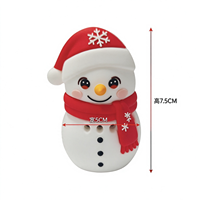 Pena Baca dan Bicara OEM Snowman Natal dengan Kartu Flash dan Stiker untuk Anak-anak