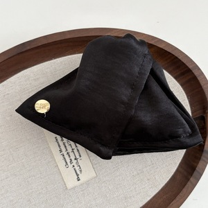 Pince à cheveux triangulaire en satin pour femme, pince à cheveux en tissu uni de couleur unie, accessoire pour cheveux - Product Image 5