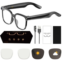 Gafas Inteligentes M02S con Cámara, Traducción por Voz, Dispositivo Multifuncional, Video 1080P, Resistente al Agua IPX-5, MOQ Bajo