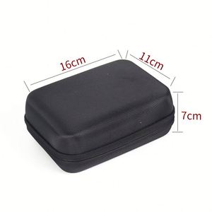 Custom Oxford Cloth Portable Black EVA Hard Shell Tool Case Shockproof Travel <b>Storage</b> <b>Bag</b> with <b>Zipper</b> & Mesh Pocket - Product Image 3