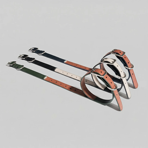 Luxe, lichtgewicht, comfortabel microvezel lederen verstelbare halsband voor katten & honden met letterpatroon - Product Image 4