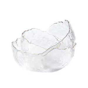 Küche unregelmäßige Gläser Salats ch üssel Set Salat glas Aufbewahrung schale 7 Zoll Kristallglas Obstschale - Product Image 2