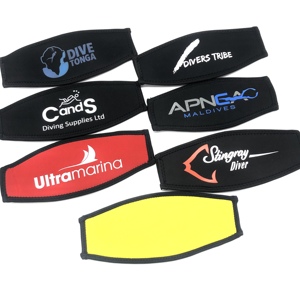 Protège-câble de masque de plongée en néoprène rembourré pour adulte, confortable, avec impression de logo personnalisée - Product Image 4