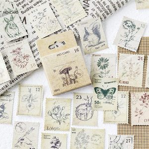 Post Stamp <b>Stickers</b> Cute Animals Decorative <b>Sticker</b> Square Adhesive <b>Sticker</b> for <b>Diary</b> Planner Bottles Scrapbook DIY Craft Gift - Product Image 1