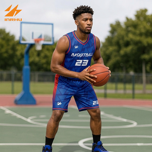 Ensemble d'uniformes de basketball réversibles personnalisés, tissu respirant à séchage rapide, impression complète du logo de l'équipe pour l'entraînement et la compétition - Product Image 5
